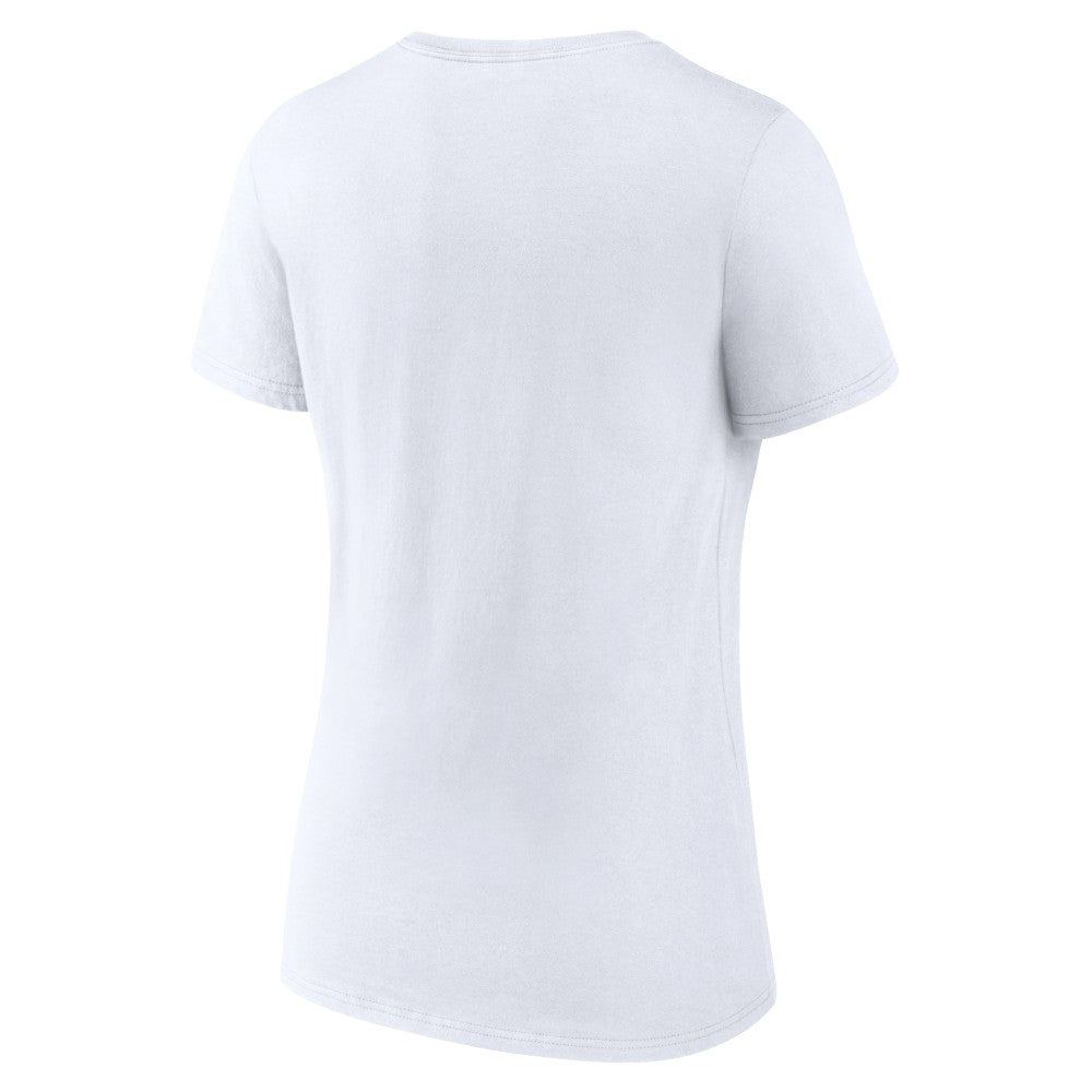 White Cincinnati Reds Women's Chili V-Neck T-Shirt