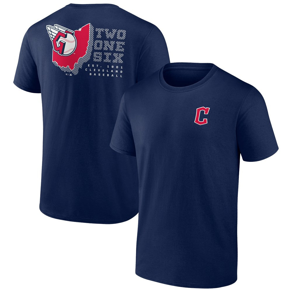 Navy Cleveland Guardians Two One Six T-Shirt