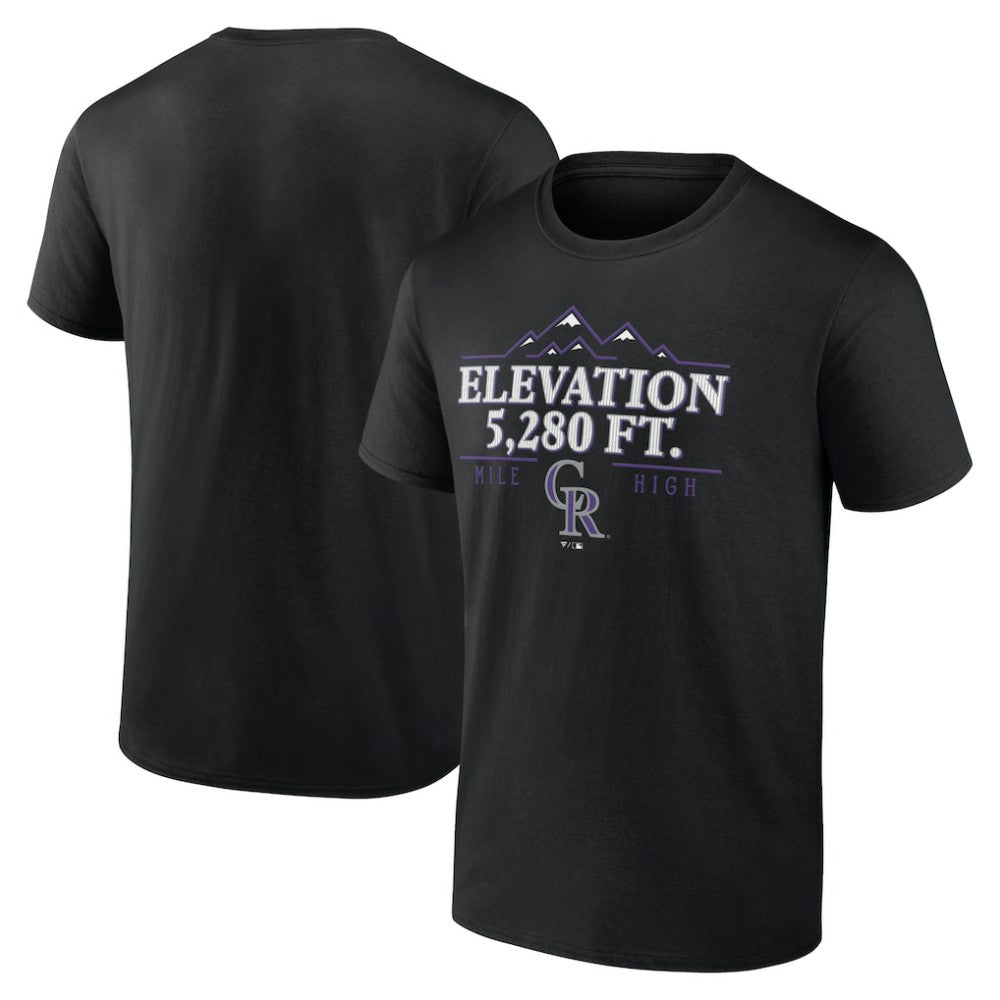 Black Colorado Rockies Elevation T-Shirt