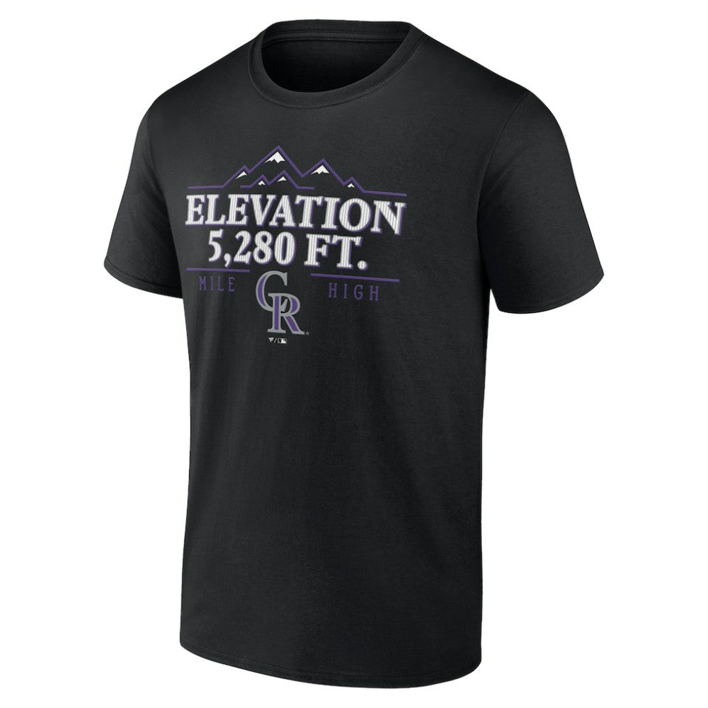Black Colorado Rockies Elevation T-Shirt
