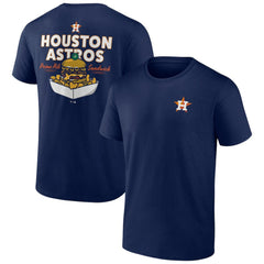Navy Houston Astros Prime Rib Sandwich T-Shirt