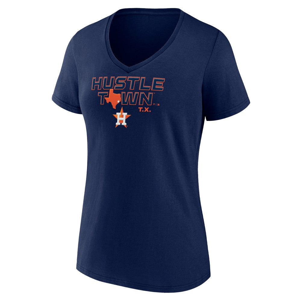 Navy Houston Astros Women's Hustle Town V-Neck T-Shirt