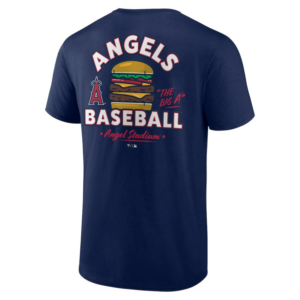 Navy Los Angeles Angels Big A Burger T-Shirt