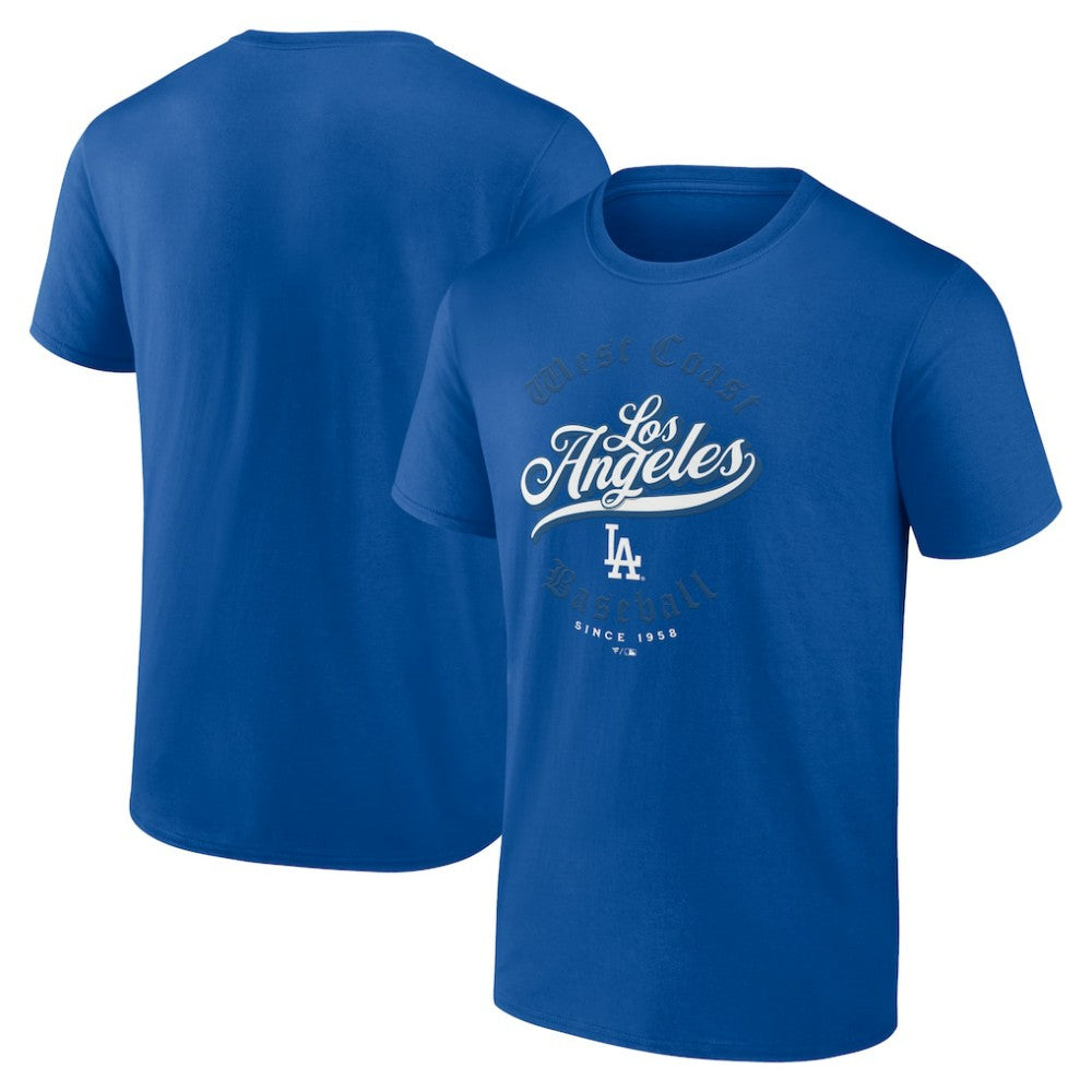 Royal Los Angeles Dodgers West Coast Baseball T-Shirt