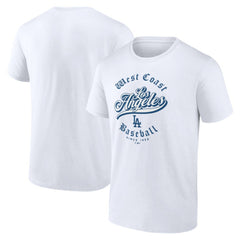 White Los Angeles Dodgers West Coast Baseball T-Shirt