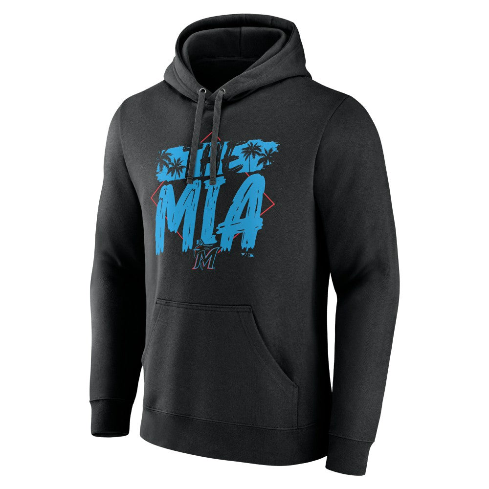 Black Miami Marlins The MIA Pullover Hoodie