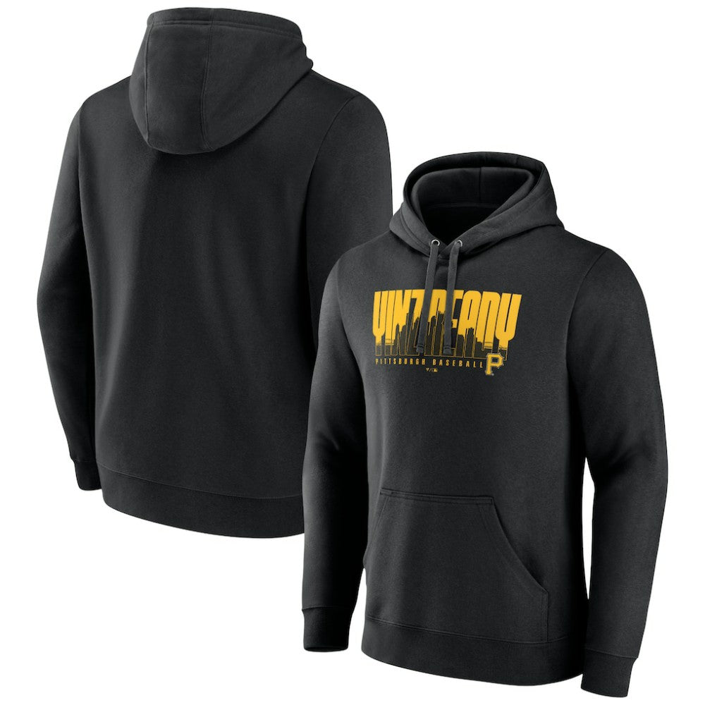 Black Pittsburgh Pirates Yinz Ready Pullover Hoodie
