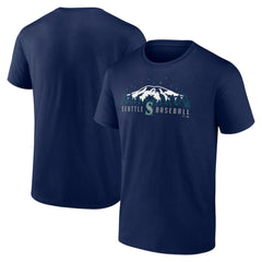 Navy Seattle Mariners Mountains T-Shirt