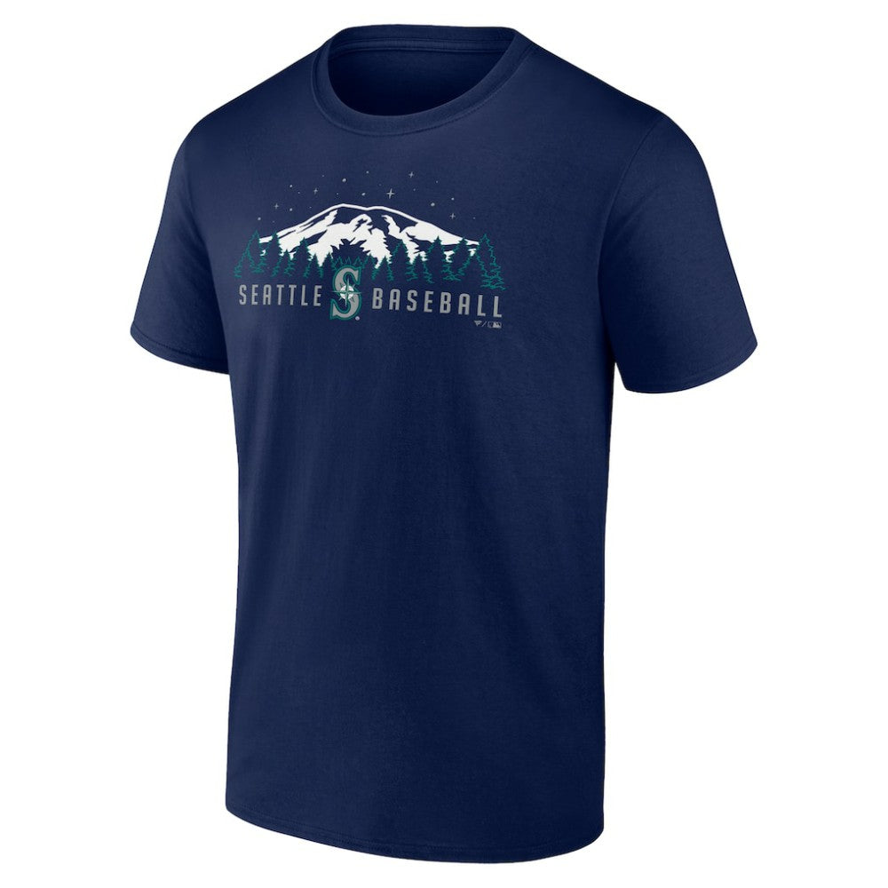 Navy Seattle Mariners Mountains T-Shirt