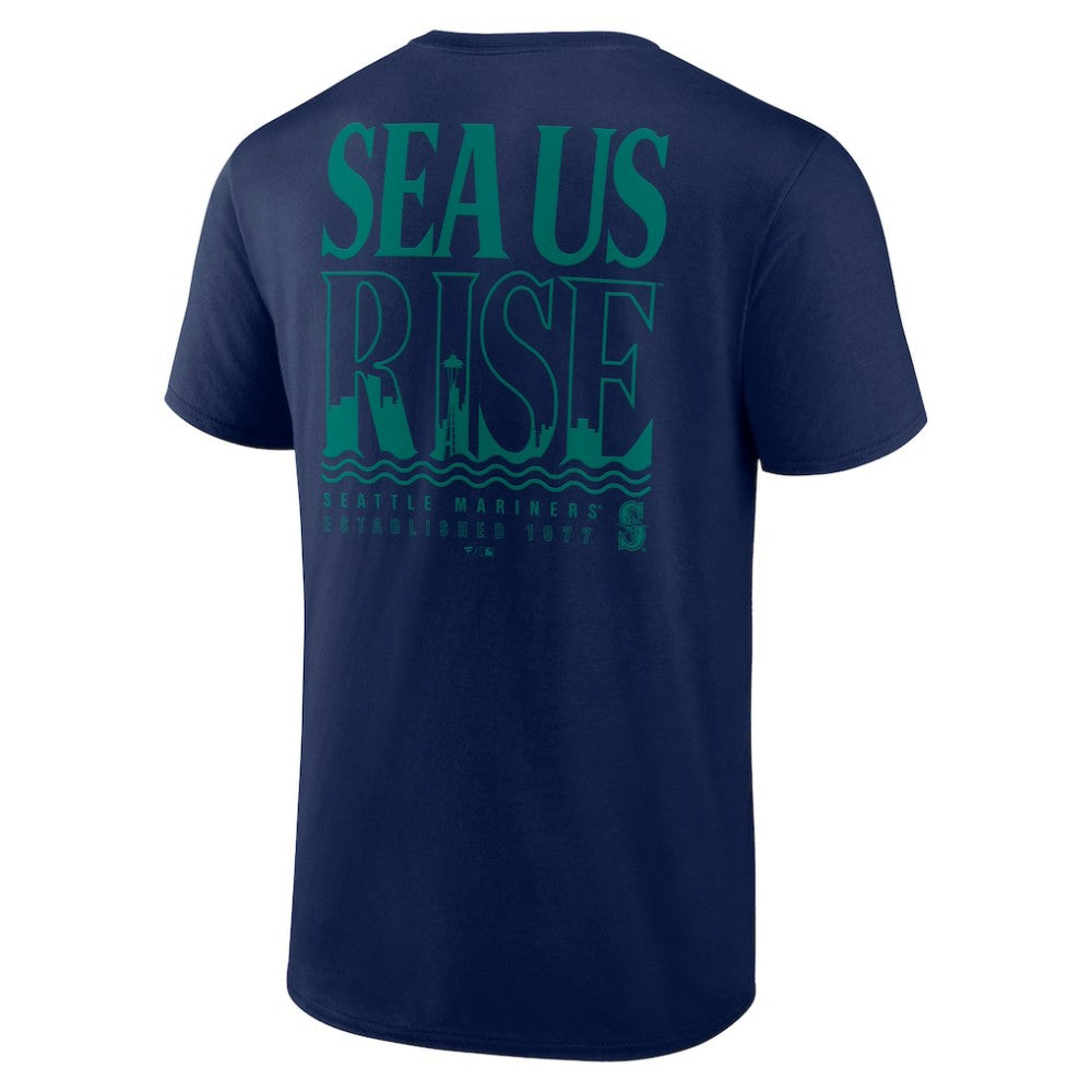 Navy Seattle Mariners Sea Us Rise T-Shirt