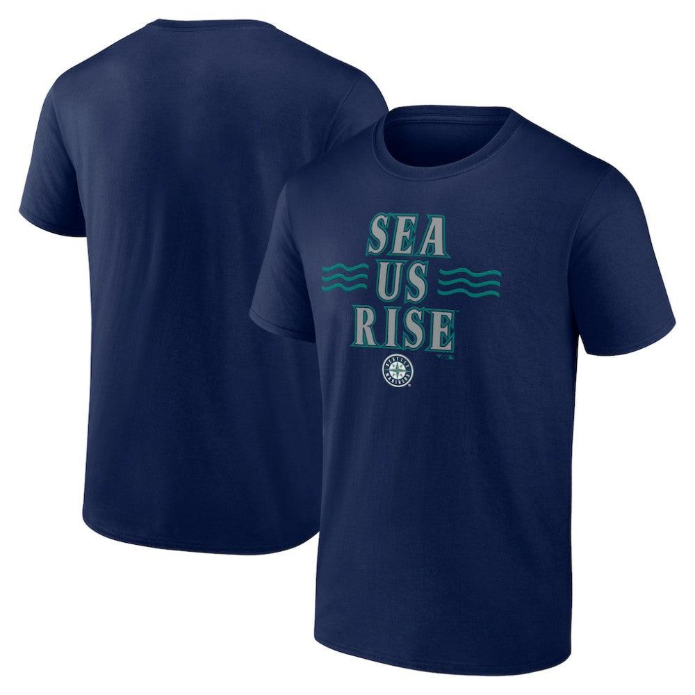 Navy Seattle Mariners Sea Us Rise T-Shirt
