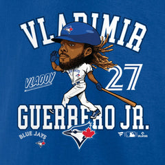 Royal Vladimir Guerrero Jr. Toronto Blue Jays Caricature T-Shirt