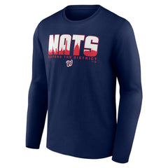 Navy Washington Nationals Defend the District Long Sleeve T-Shirt