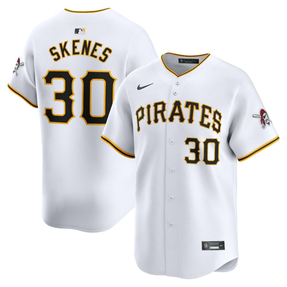 White Paul Skenes Pittsburgh Pirates Nike Home Limited Player Jersey