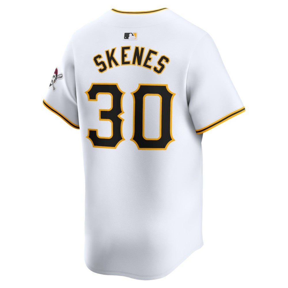 White Paul Skenes Pittsburgh Pirates Nike Home Limited Player Jersey