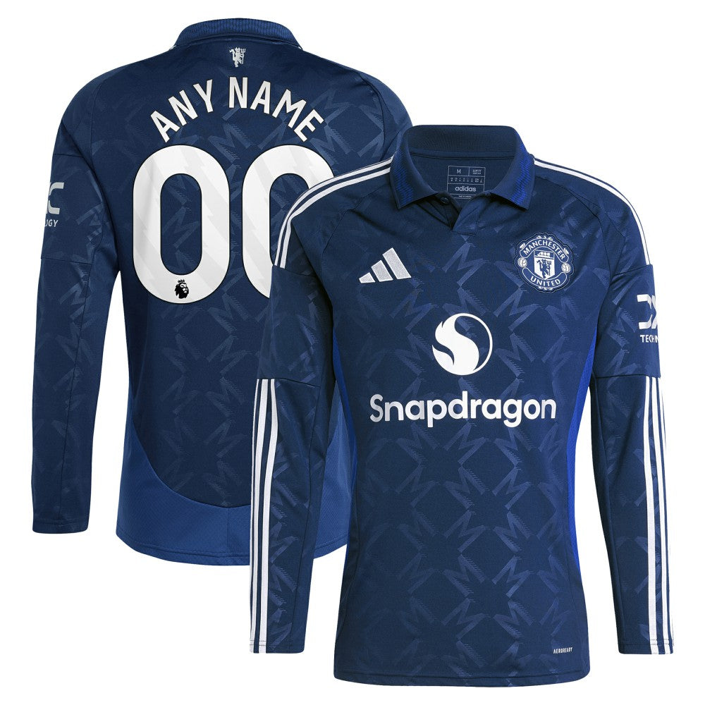 Manchester United 2024/25 Away Replica Long Sleeve Custom Jersey