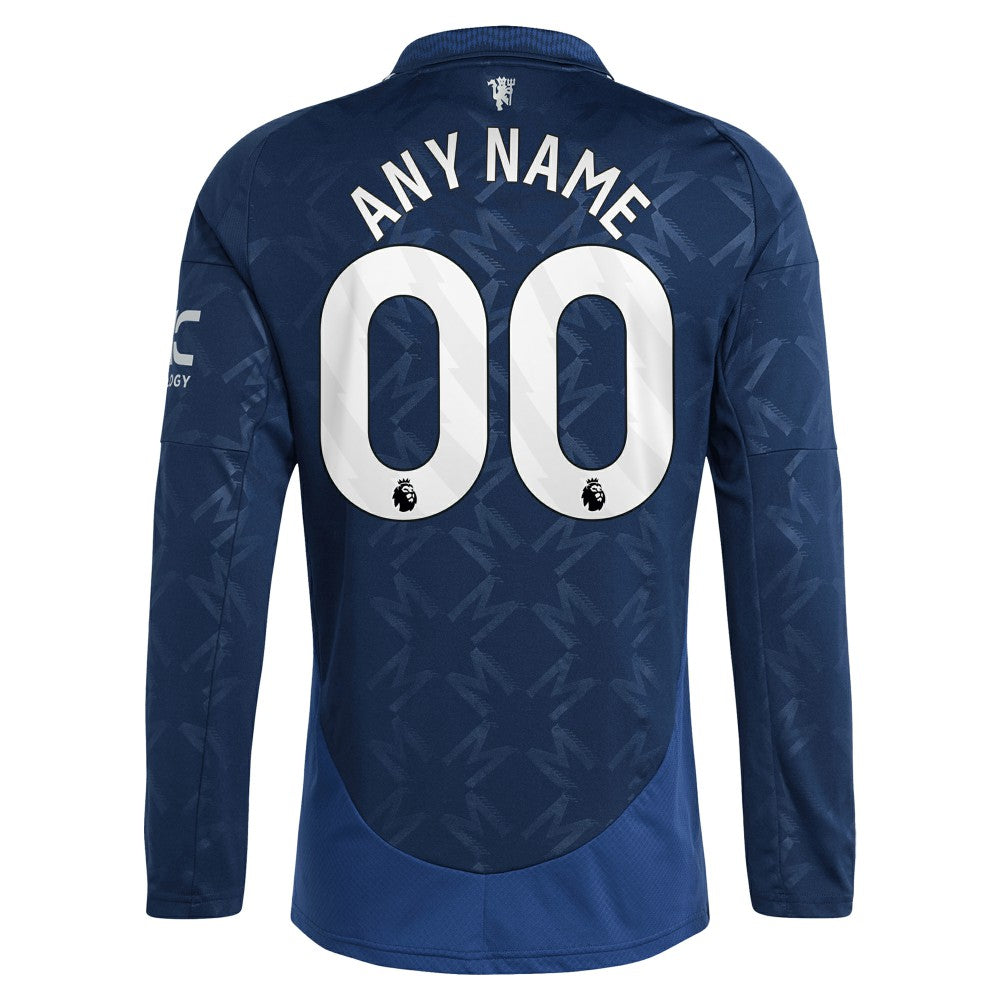 Manchester United 2024/25 Away Replica Long Sleeve Custom Jersey