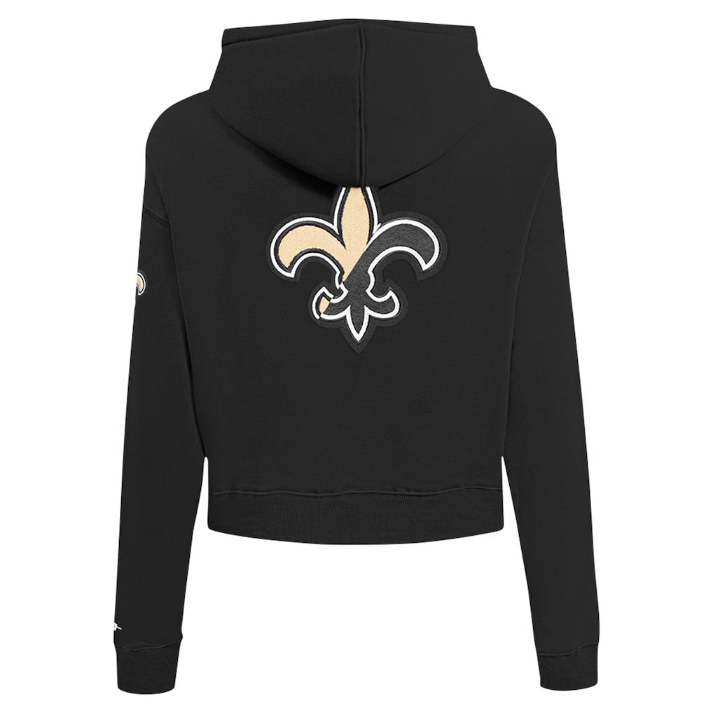 Pro Standard Women's Split Logo Full-Zip Hoodie - New Orleans Saints Hoodies