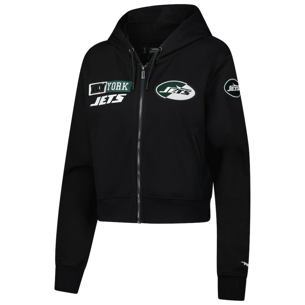 Pro Standard Women's Split Logo Full-Zip Hoodie - New York Jets Hoodies