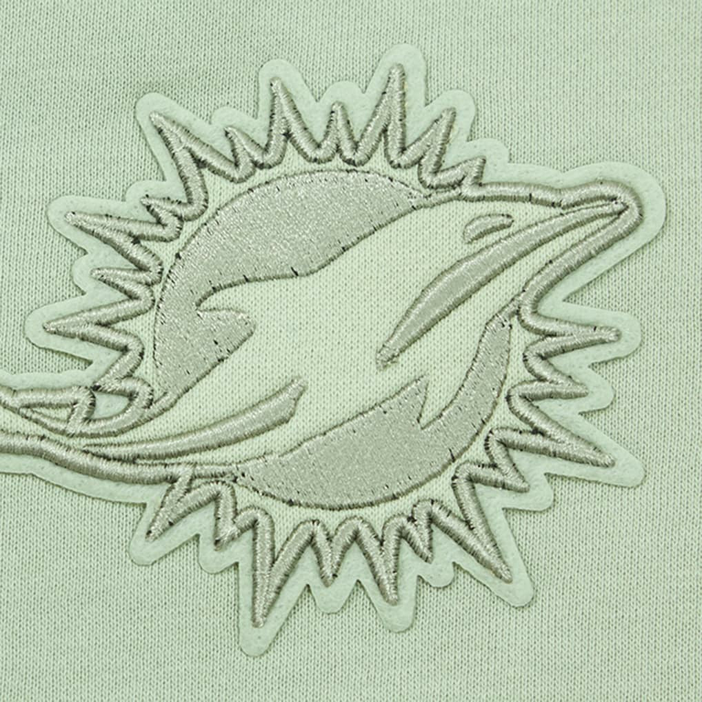 Pro Standard Women's Oversized Cropped Neutral Pullover Sweatshirt - Miami Dolphins Pullover