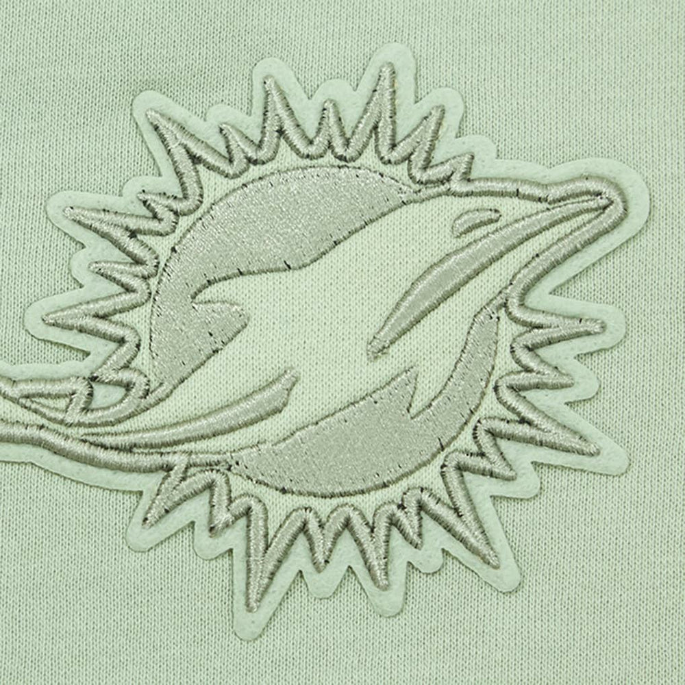 Pro Standard Women's Oversized Cropped Neutral Pullover Sweatshirt - Miami Dolphins Pullover