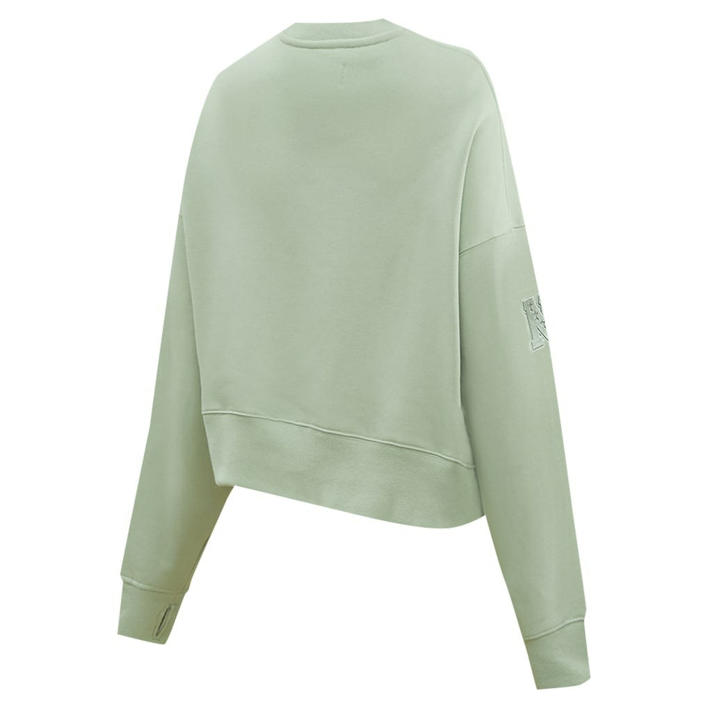 Pro Standard Women's Oversized Cropped Neutral Pullover Sweatshirt - New York Giants Pullover