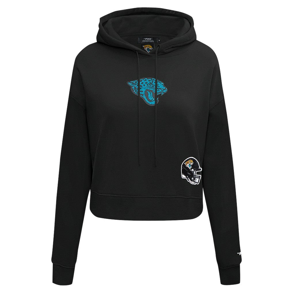 Pro Standard Women's Jeweled Cropped Pullover Hoodie - Jacksonville Jaguars Hoodies