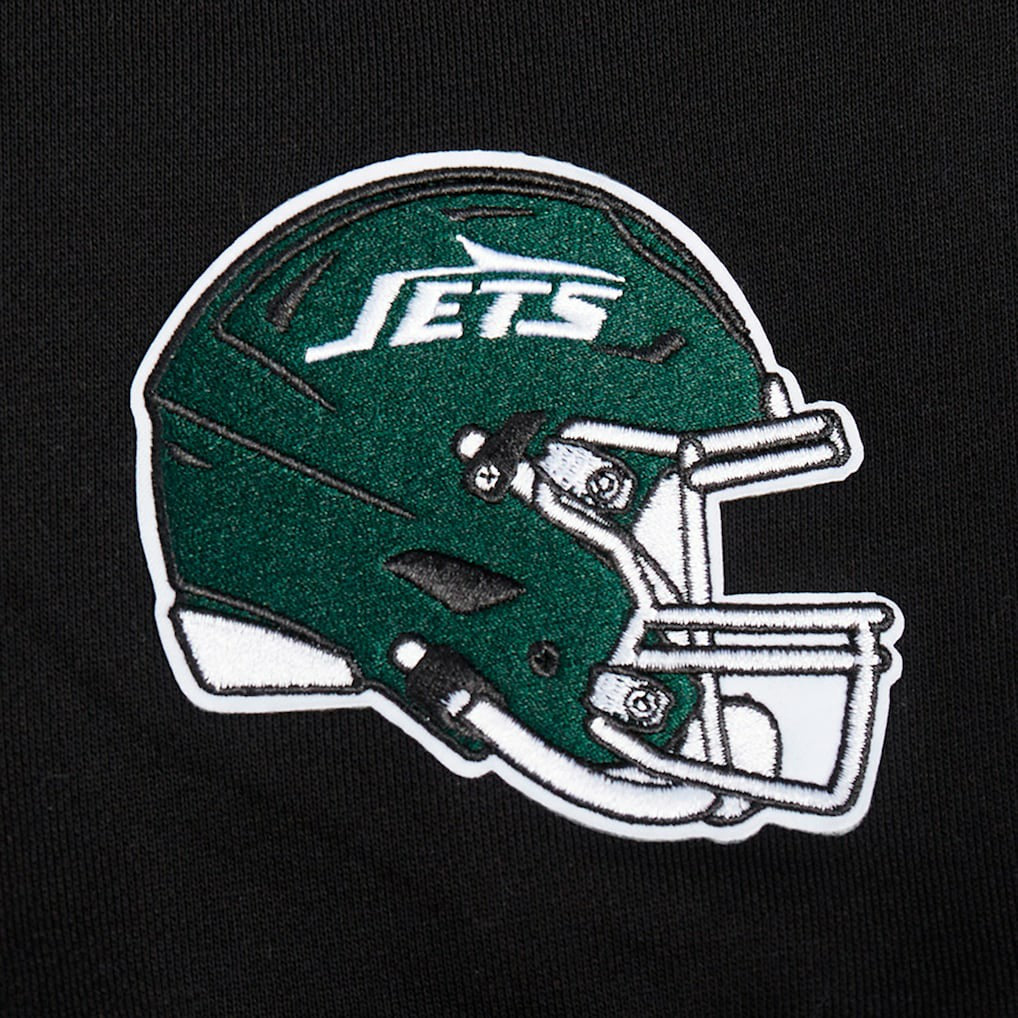 Pro Standard Women's Jeweled Cropped Pullover Hoodie - New York Jets Hoodies