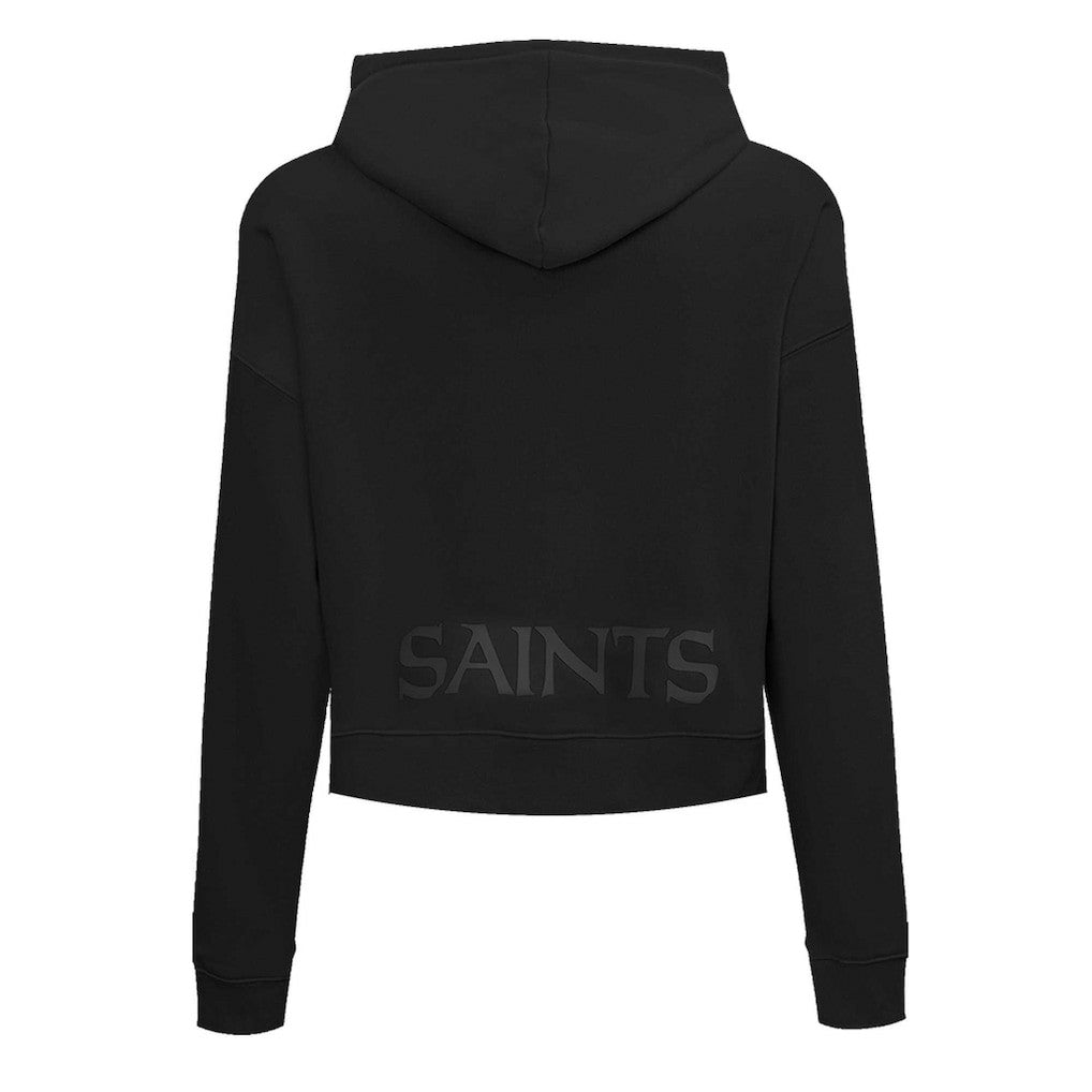 Pro Standard Women's Jeweled Cropped Pullover Hoodie - New Orleans Saints Hoodies