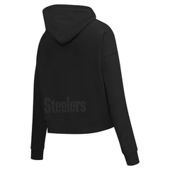 Pro Standard Women's Jeweled Cropped Pullover Hoodie - Pittsburgh Steelers Hoodies