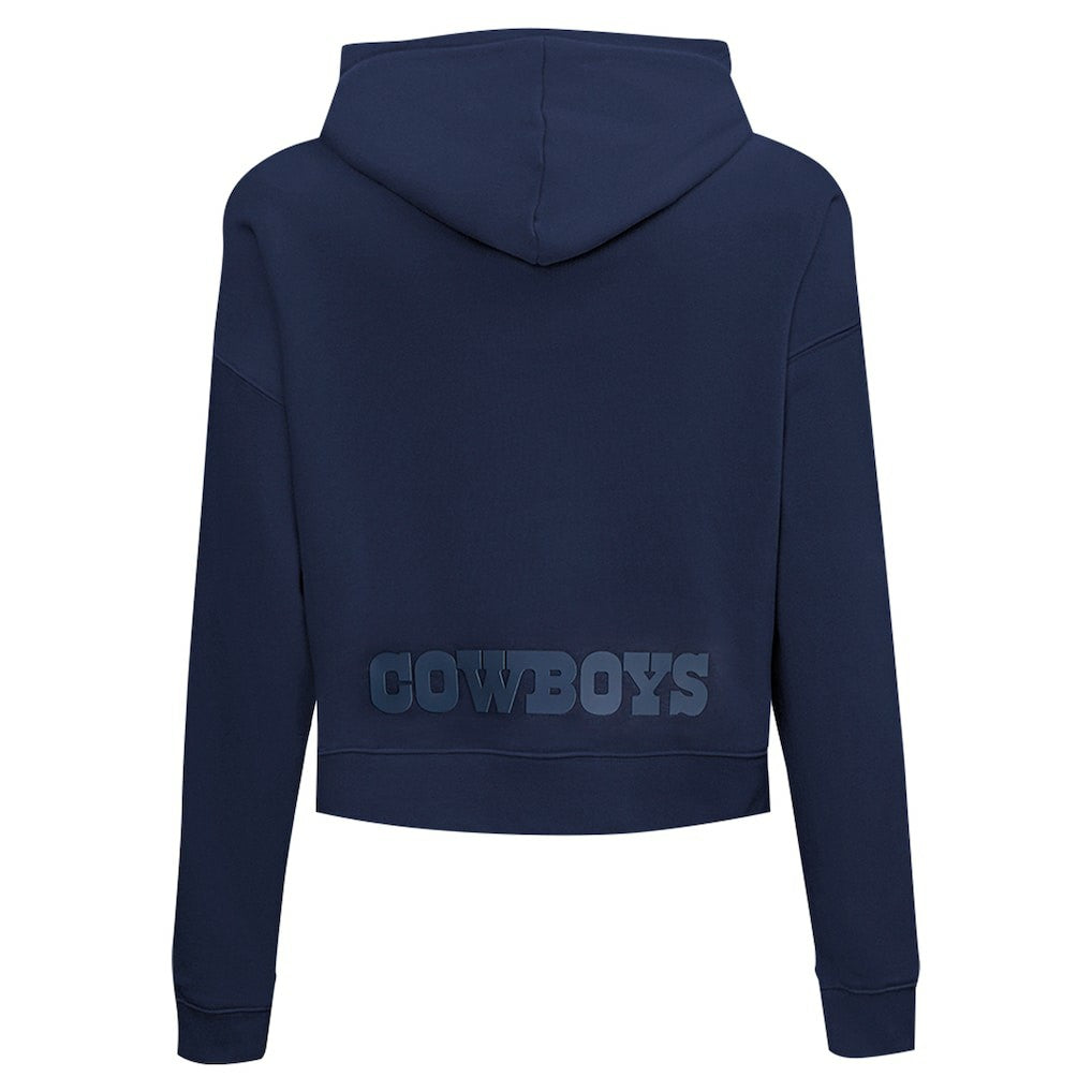 Pro Standard Women's Jeweled Cropped Pullover Hoodie - Dallas Cowboys Hoodies