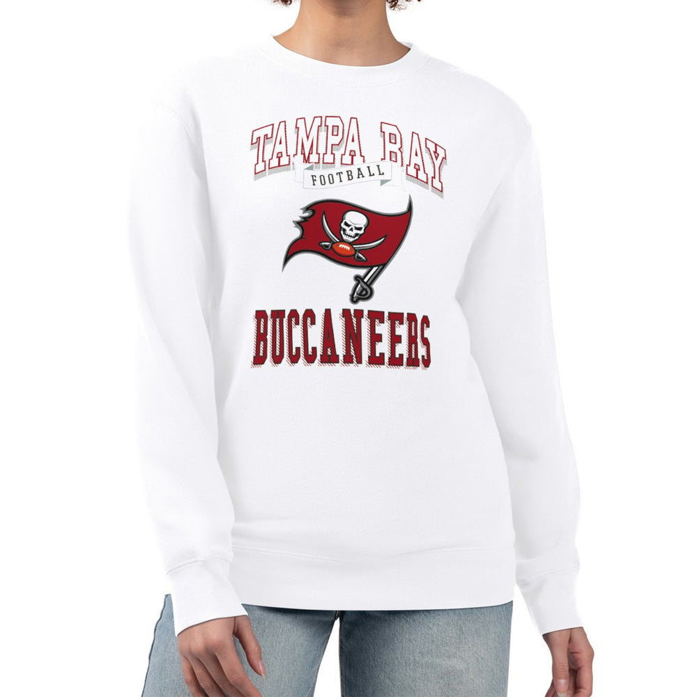 G-III 4Her by Carl Banks Women's Team Logo Graphic Tri-Blend Pullover Sweatshirt - Tampa Bay Buccaneers Pullover