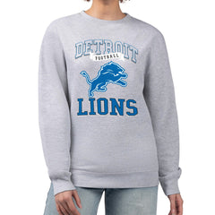 G-III 4Her by Carl Banks Women's Team Logo Graphic Tri-Blend Pullover Sweatshirt - Detroit Lions Pullover