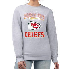 G-III 4Her by Carl Banks Women's Team Logo Graphic Tri-Blend Pullover Sweatshirt - Kansas City Chiefs Pullover