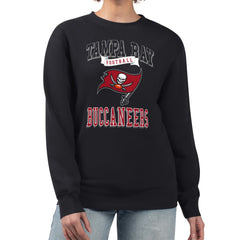 G-III 4Her by Carl Banks Women's Team Logo Graphic Tri-Blend Pullover Sweatshirt - Tampa Bay Buccaneers Pullover