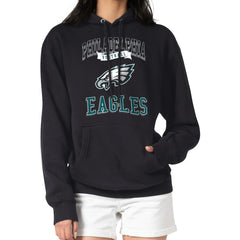 G-III 4Her by Carl Banks Women's Team Logo Graphic Fleece Tri-Blend Pullover Hoodie - Philadelphia Eagles Hoodies