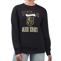 NHL Vegas Golden Knights G-III 4Her by Carl Banks Women's Team Logo Tri-Blend Fleece Pullover Sweatshirt