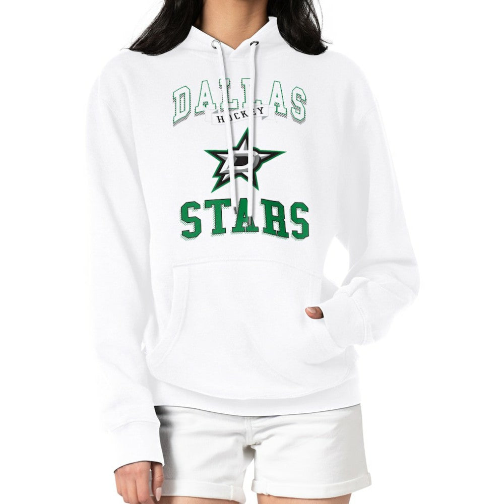 NHL Dallas Stars G-III 4Her by Carl Banks Women's Team Logo Tri-Blend Fleece Pullover Hoodie