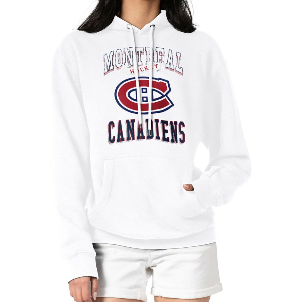 NHL Montreal Canadiens G-III 4Her by Carl Banks Women's Team Logo Tri-Blend Fleece Pullover Hoodie