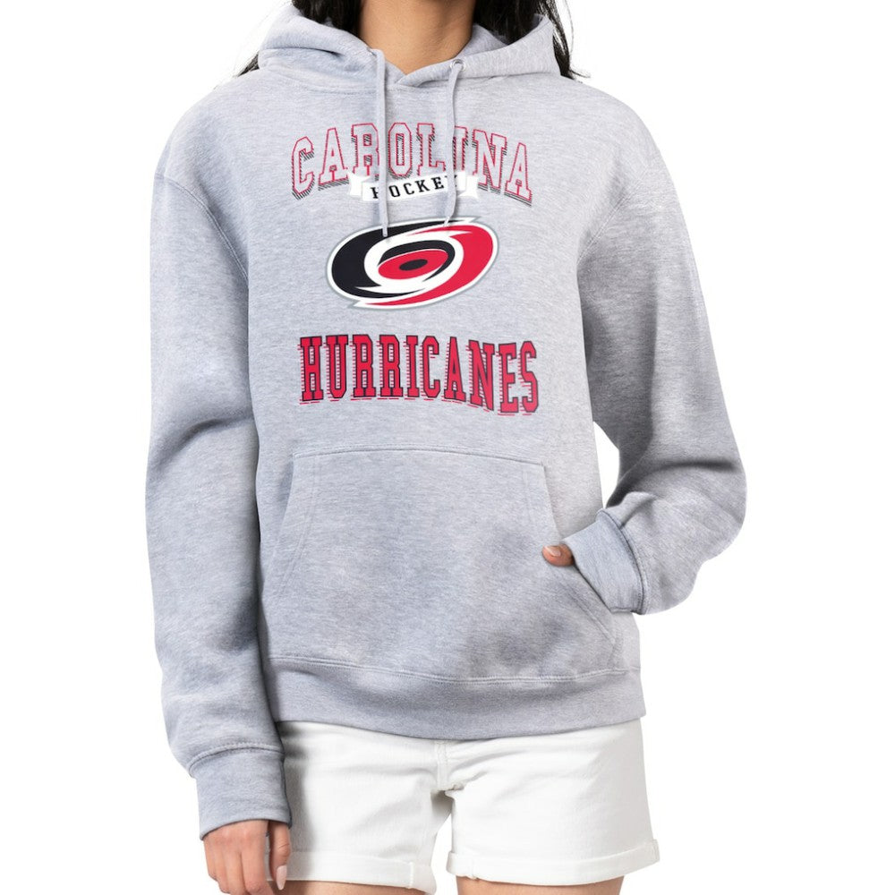 NHL Carolina Hurricanes G-III 4Her by Carl Banks Women's Team Logo Tri-Blend Fleece Pullover Hoodie