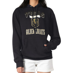 NHL Vegas Golden Knights G-III 4Her by Carl Banks Women's Team Logo Tri-Blend Fleece Pullover Hoodie