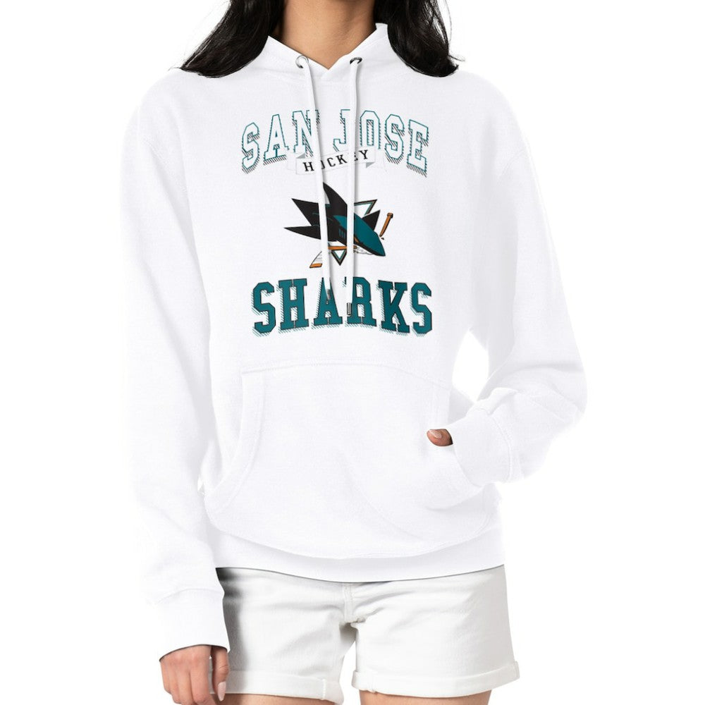 NHL San Jose Sharks G-III 4Her by Carl Banks Women's Team Logo Tri-Blend Fleece Pullover Hoodie