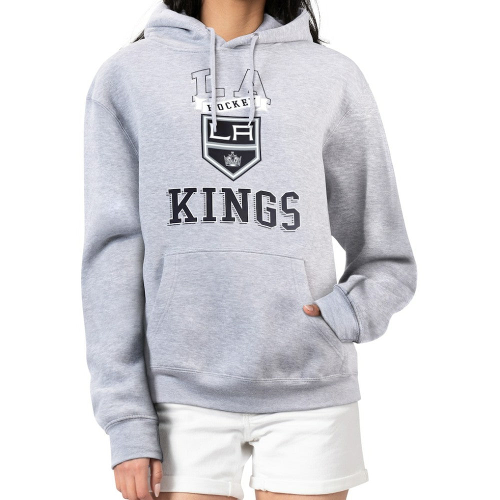 NHL Los Angeles Kings G-III 4Her by Carl Banks Women's Team Logo Tri-Blend Fleece Pullover Hoodie