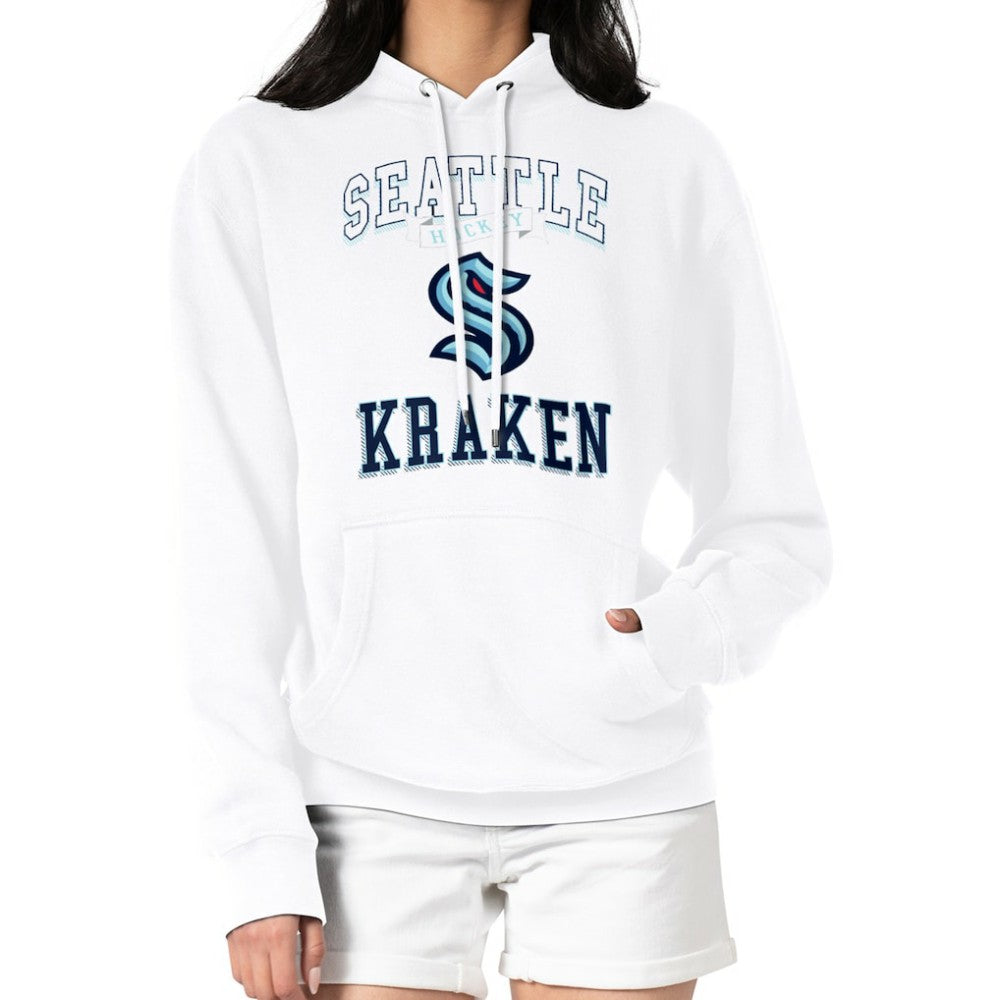 NHL Seattle Kraken G-III 4Her by Carl Banks Women's Team Logo Tri-Blend Fleece Pullover Hoodie