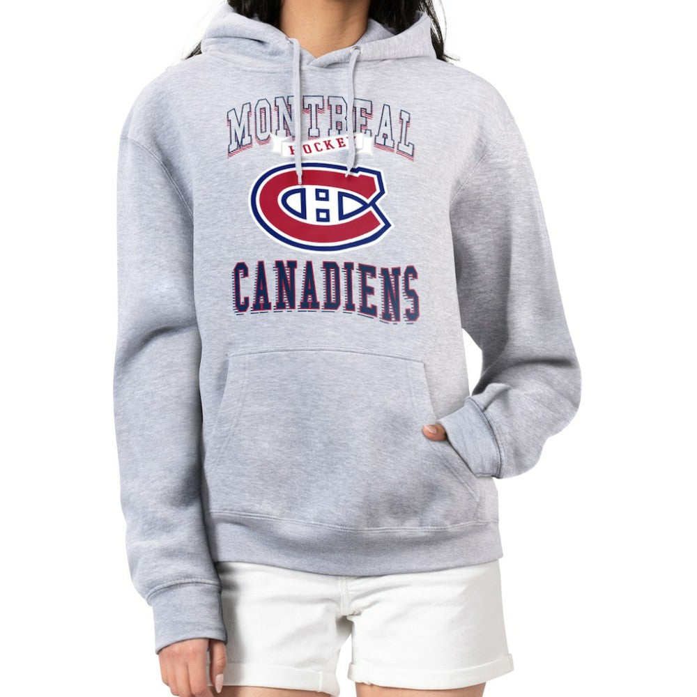 NHL Montreal Canadiens G-III 4Her by Carl Banks Women's Team Logo Tri-Blend Fleece Pullover Hoodie