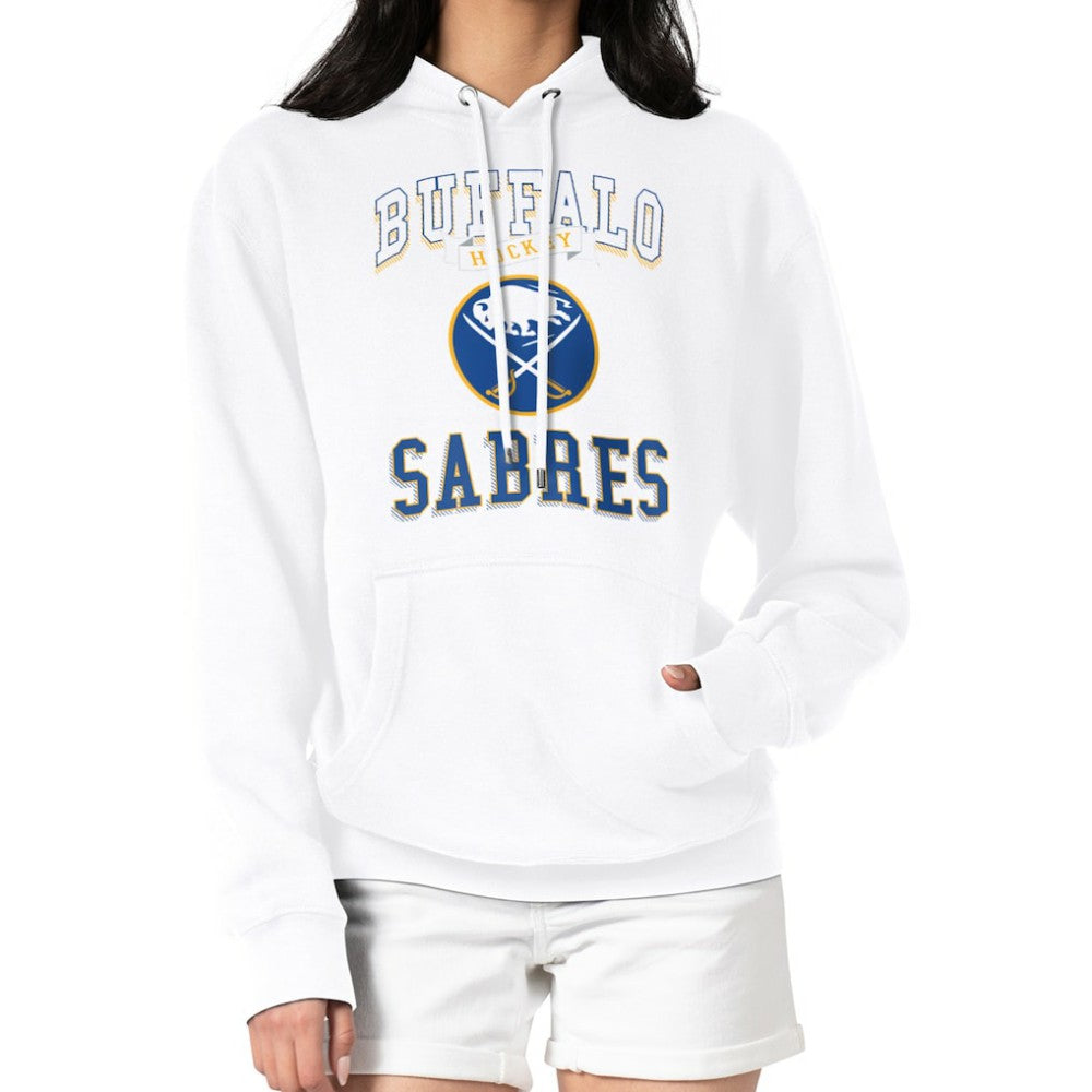 NHL Buffalo Sabres G-III 4Her by Carl Banks Women's Team Logo Tri-Blend Fleece Pullover Hoodie