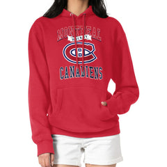 NHL Montreal Canadiens G-III 4Her by Carl Banks Women's Team Logo Tri-Blend Fleece Pullover Hoodie
