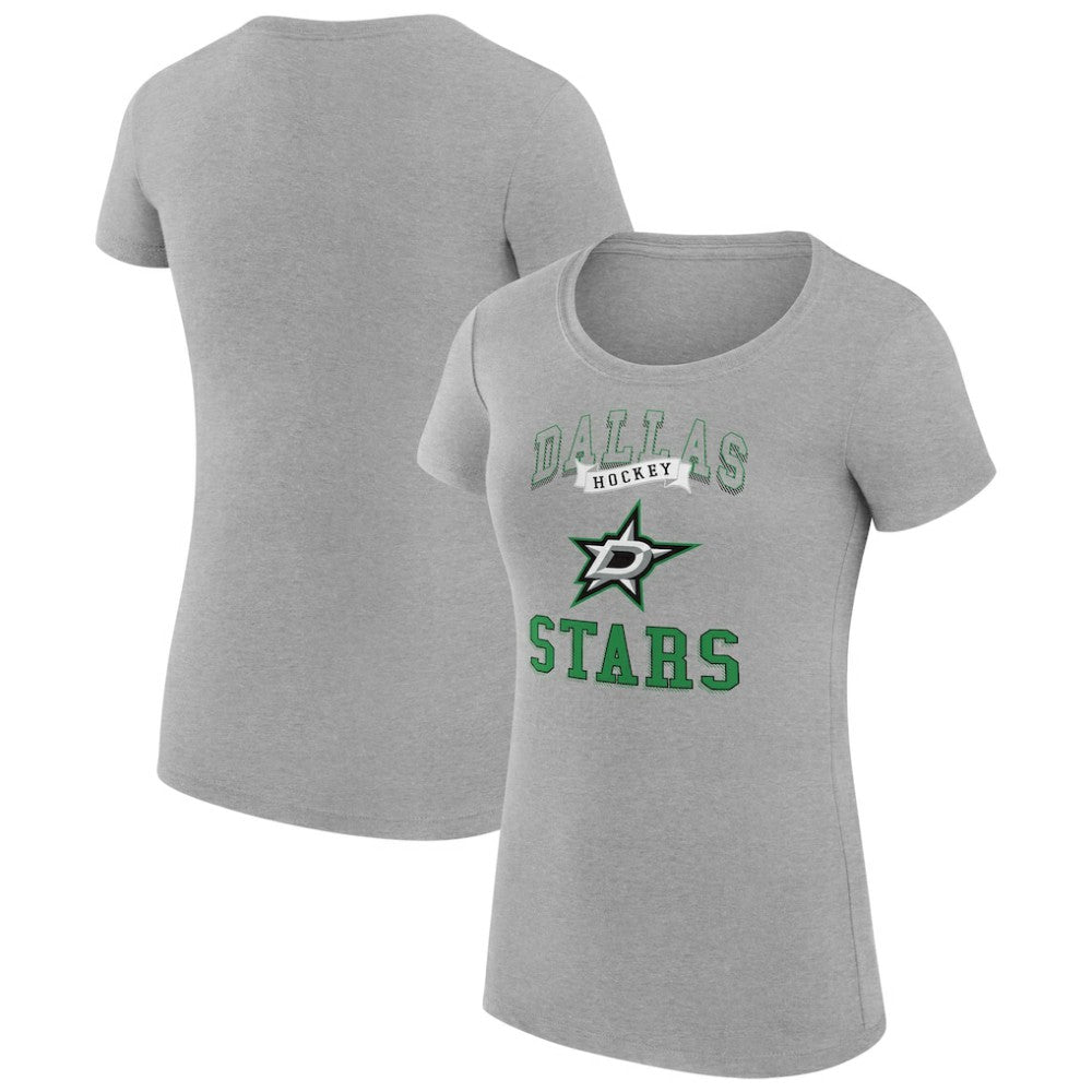 NHL Dallas Stars G-III 4Her by Carl Banks Women's Super-Slim Fit Lightweight Team Logo Graphic T-Shirt