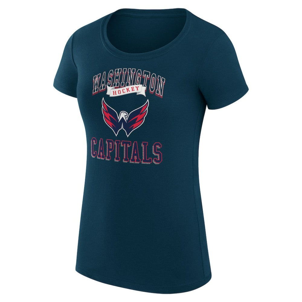 NHL Washington Capitals G-III 4Her by Carl Banks Women's Super-Slim Fit Lightweight Team Logo Graphic T-Shirt