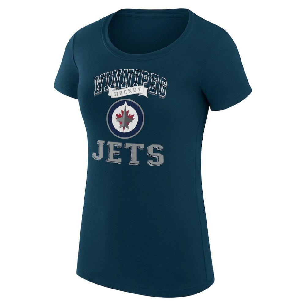 NHL Winnipeg Jets G-III 4Her by Carl Banks Women's Super-Slim Fit Lightweight Team Logo Graphic T-Shirt